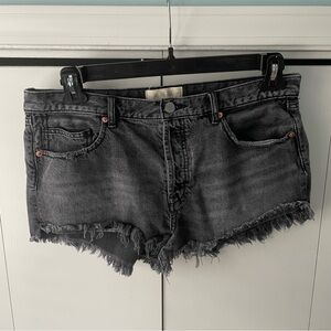 We The Free Grey Jean Shorts Size 31